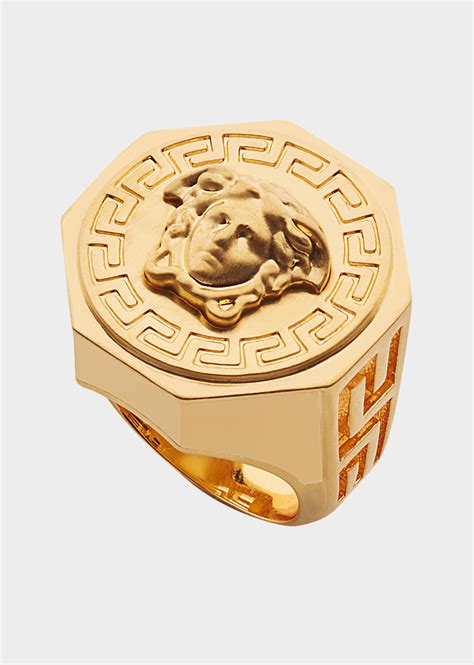 bague chevaliere versace|Bijoux de Luxe Homme .